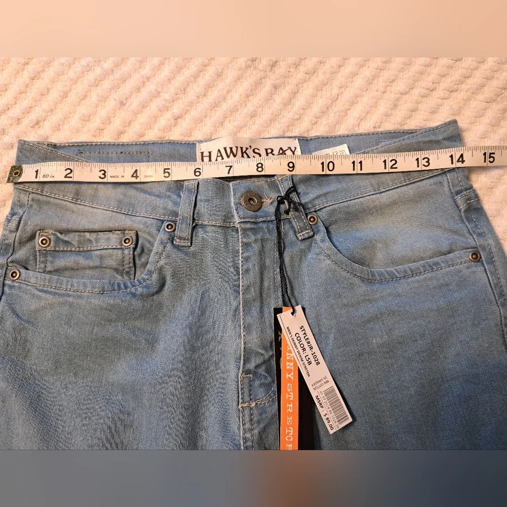 Mens Hawk's Bay Skinny Stretch Jeans Size 28